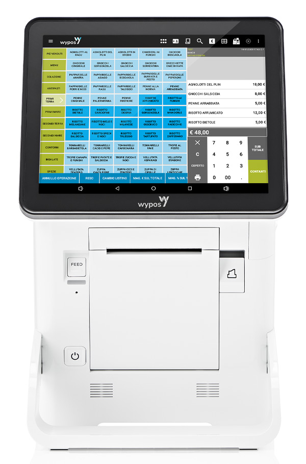 Registratore telematico e sistema POS con stampante integrata